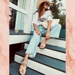 Bibi Lou Cutout Slide Sandals